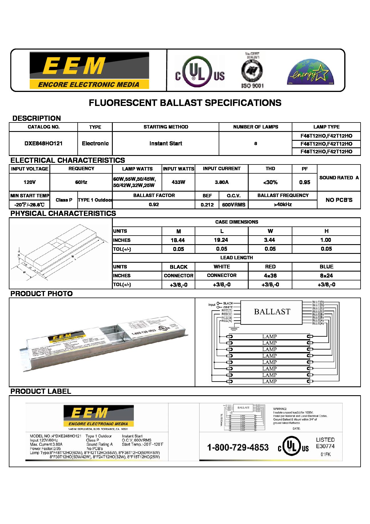 Ballast for commercial Sign
